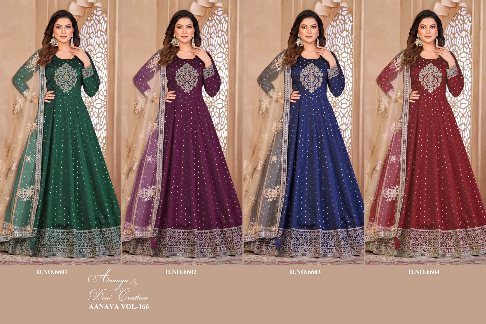 Aanaya Vol 166 Heavy Wedding Salwar Suits Catalog